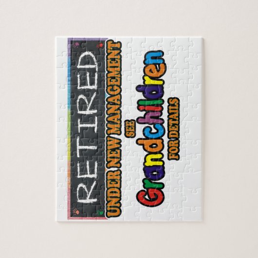 Gepensioneerd onder nieuw beheer legpuzzel (Verticaal)