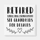 Gepensioneerd onder nieuw beheer magneet (Voorkant)