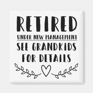 Gepensioneerd onder nieuw beheer magneet