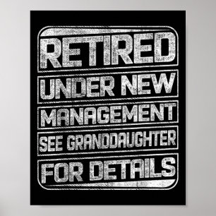 Gepensioneerd onder nieuw management zie kleindoch poster