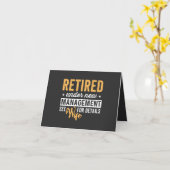 gepensioneerd onder nieuw management zie vrouw voo kaart (Gele Bloem)