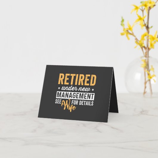 gepensioneerd onder nieuw management zie vrouw voo kaart (Gele Bloem)