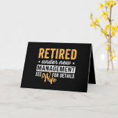 gepensioneerd onder nieuw management zie vrouw voo kaart (Gele Bloem)