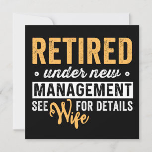 gepensioneerd onder nieuw management zie vrouw voo save the date