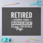 gepensioneerd onder nieuw management zie vrouw voo tissuepapier (Craft)