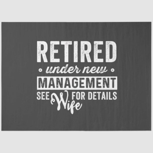 gepensioneerd onder nieuw management zie vrouw voo tissuepapier (Voorkant)