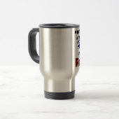 Gepensioneerd op maandag Funny Retire Burn Reisbeker (Voorkant links)