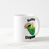 Gepensioneerd organisatorisch cadeau koffiemok (Voorkant rechts)