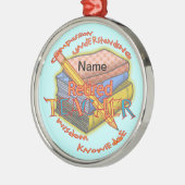 Gepensioneerd ornament voor leerkrachten (Links)