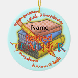 Gepensioneerd ornament voor leerkrachten