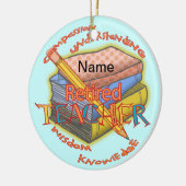 Gepensioneerd ornament voor leerkrachten (Links)