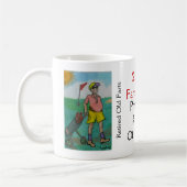 "Gepensioneerd oud art" — Persoonlijk bekertje in  Koffiemok (Links)