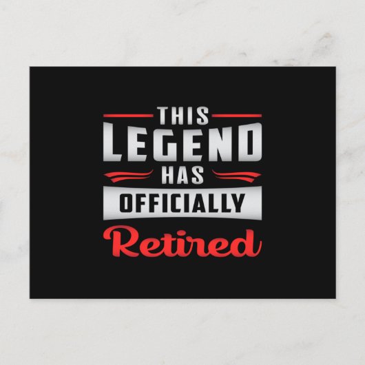 Gepensioneerd Pensioen Oma Funnie Cadeau Briefkaart (Voorkant)