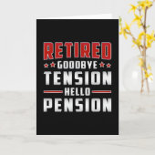 Gepensioneerd pensioen opa pensioen grappig cadeau kaart (Gele Bloem)