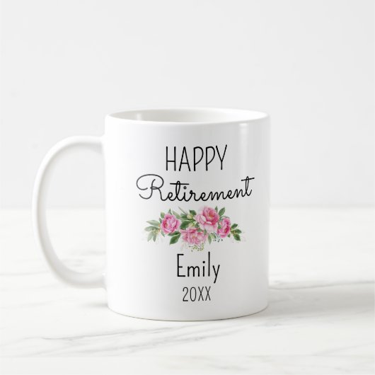 Gepensioneerd Pensioenfeestgeschenken voor vrouwen Koffiemok (Links)