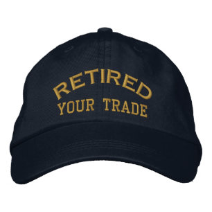 Gepensioneerd personaliseer het! geborduurd Pet