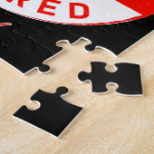 Gepensioneerd plezier! Aangepast pensioengeschenk Legpuzzel (Zijkant)