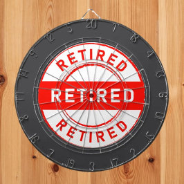 Gepensioneerd plezier! Pensioengift Dartbord