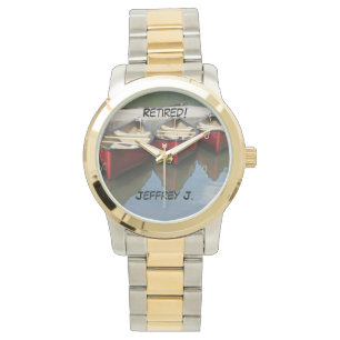 Gepensioneerd! Polshorloge 3 rode kano's, twee too Horloge