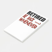 Gepensioneerd Post-it® Notes (Schuin)