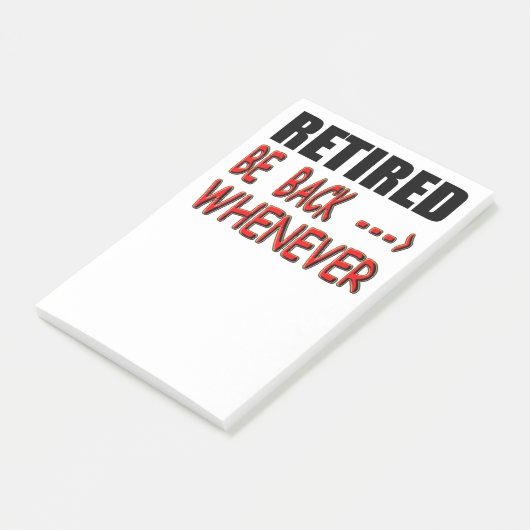 Gepensioneerd Post-it® Notes (Schuin)