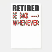 Gepensioneerd Post-it® Notes (Voorkant)