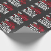 Gepensioneerd Postpersoneel Funny Deliverer Retire Cadeaupapier (Hoek)