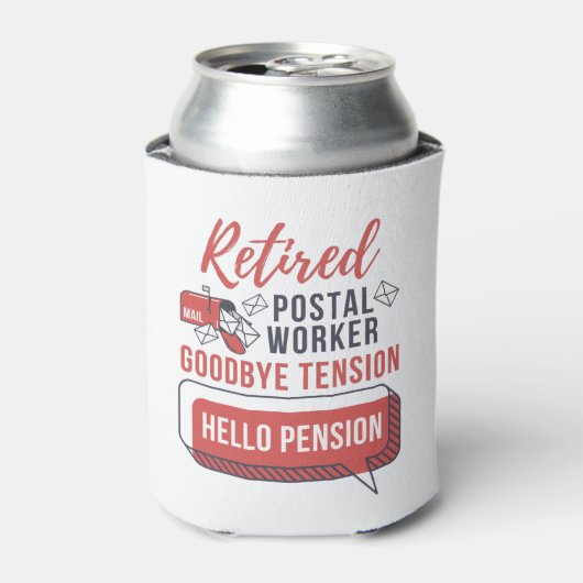 Gepensioneerd Postpersoneel Funny Mailman Retireme Blikjeskoeler (Blikje Voorkant)