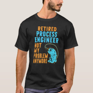 Gepensioneerd Procesingenieur Vissen Pensioen T-shirt