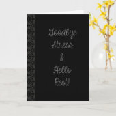 Gepensioneerd Rest Deco Kaart (Gele Bloem)