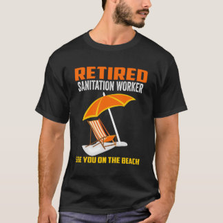 Gepensioneerd sanitair medewerker Doordacht pensio T-shirt