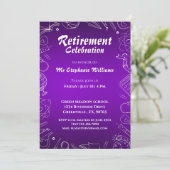 Gepensioneerd schoolleraar feest kaart (Staand voorkant)