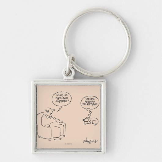Gepensioneerd Sleutelhanger (Voorkant)