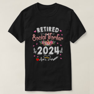 Gepensioneerd Sociaal Werker Klas 2024 Leraar Gepe T-shirt