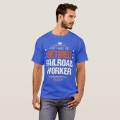gepensioneerd spoorwegbeambte t-shirt (Voorkant volledig)