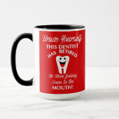 Gepensioneerd tandarts Funny Novelty Retirement Gr Mok (Links)