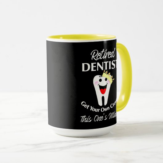 Gepensioneerd tandarts Funny Novelty Retirement Gr Mok (Voorkant rechts)