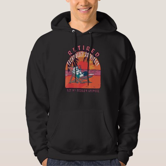 Gepensioneerd technologiearchitect pensioen hoodie (Voorkant)