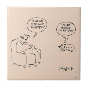 Gepensioneerd Tegeltje