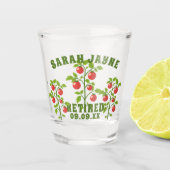 Gepensioneerd Tomato Plant gepersonaliseerd Shot G Shot Glas (Voorkant)