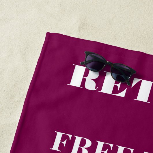 Gepensioneerd tot kleinkinderen strandlaken (In situ)