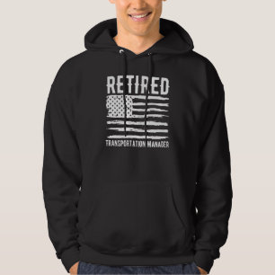 Gepensioneerd transportmanager beroep Amerikaans Hoodie