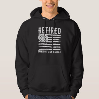 Gepensioneerd transportmanager beroep Amerikaans Hoodie
