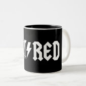 Gepensioneerd Tweekleurige Koffiemok (Voorkant rechts)