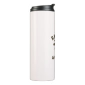 Gepensioneerd uit hemel grappige luchtmacht pensio thermosbeker (Gedraaid links)