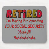 Gepensioneerd —Uitgaven voor sociale zekerheid Muismat (Voorkant)