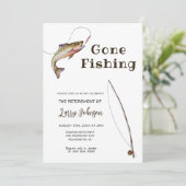 Gepensioneerd verdwenen vissen Pensionering Kaart (Staand voorkant)