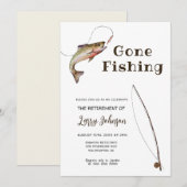 Gepensioneerd verdwenen vissen Pensionering Kaart (Voorkant / Achterkant)