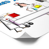 Gepensioneerd verpleegkundig Poster () (Hoek)