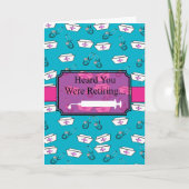 Gepensioneerd verpleegkundig Wenskaart #15 Kaart (Voorkant)